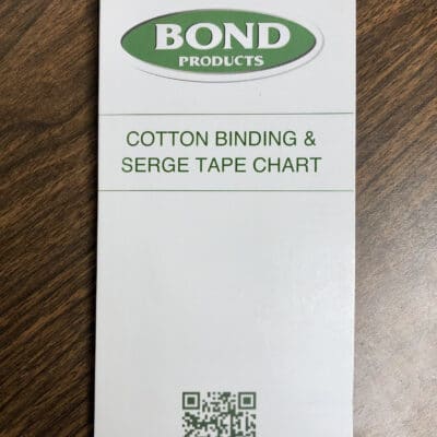 400 Cotton Binding Tape in 3/4 & 1-1/4 widths- Bond Products Inc.