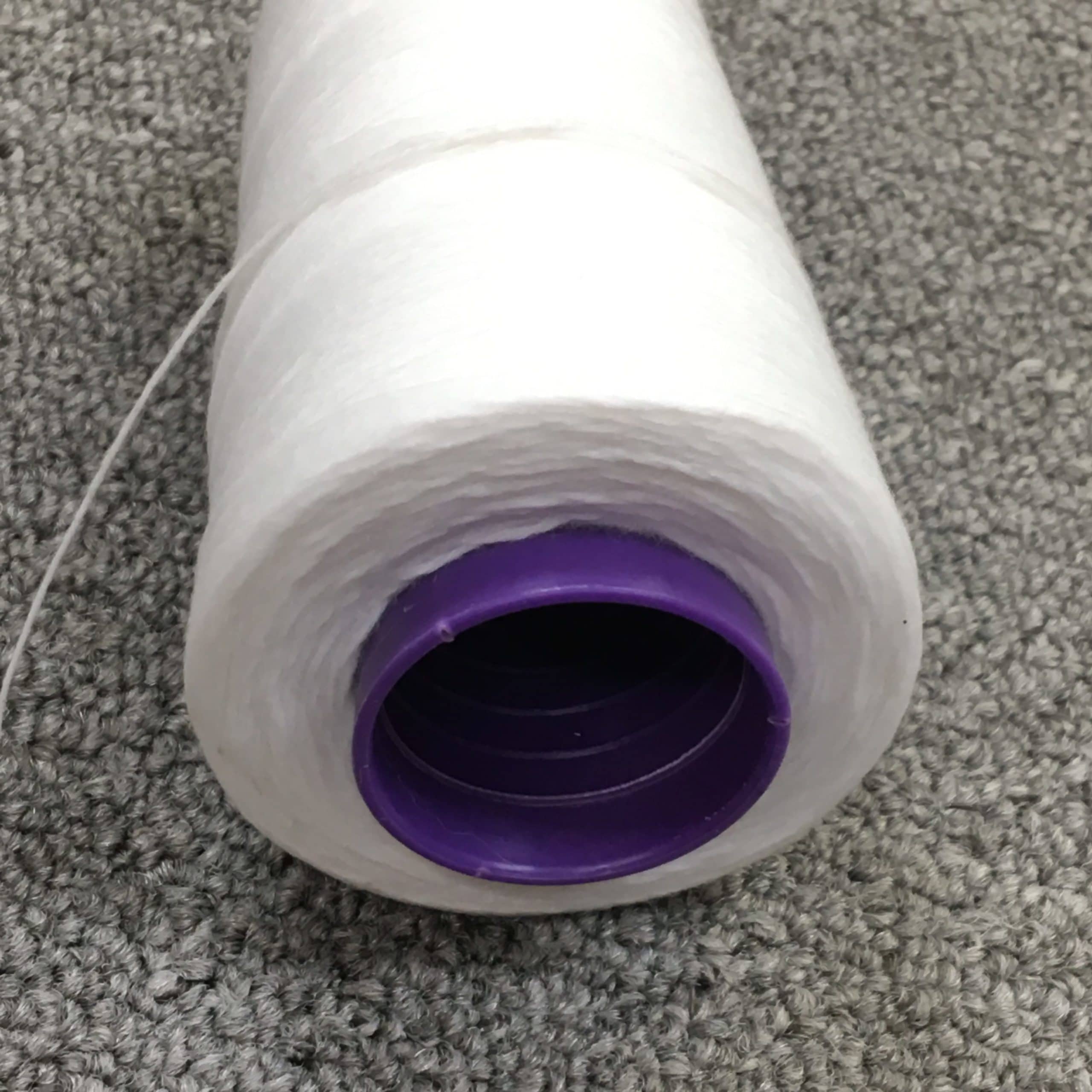 #08093 White 11/3 Poly Cotton Thread for Bag Closer