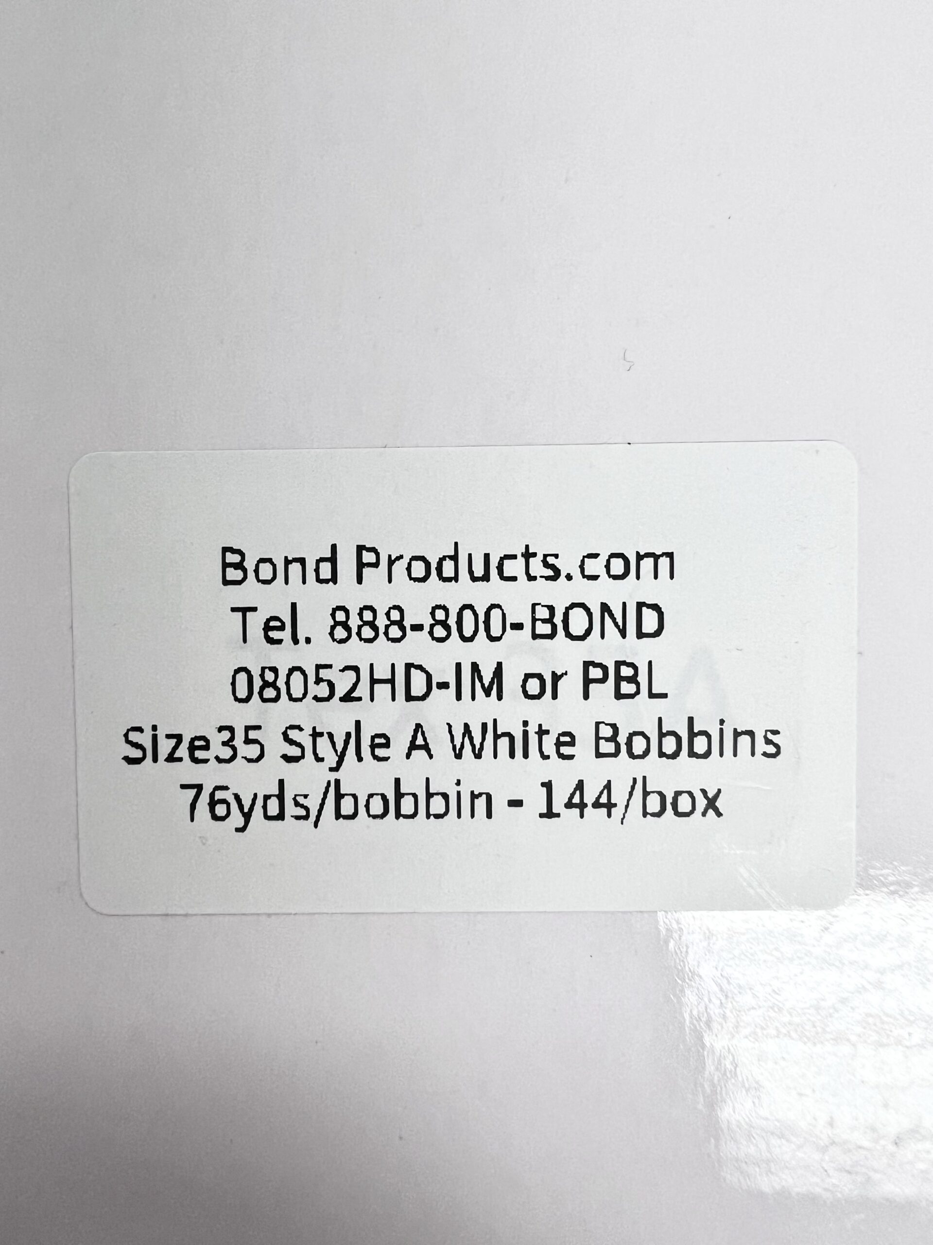 Bond 400 1-1/4 Cotton Binding Tape (144 yds/pkg)